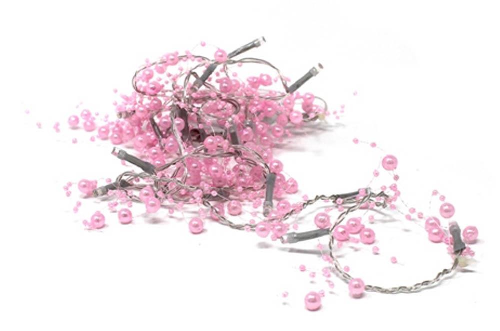 20 LED Pink Beads String Light