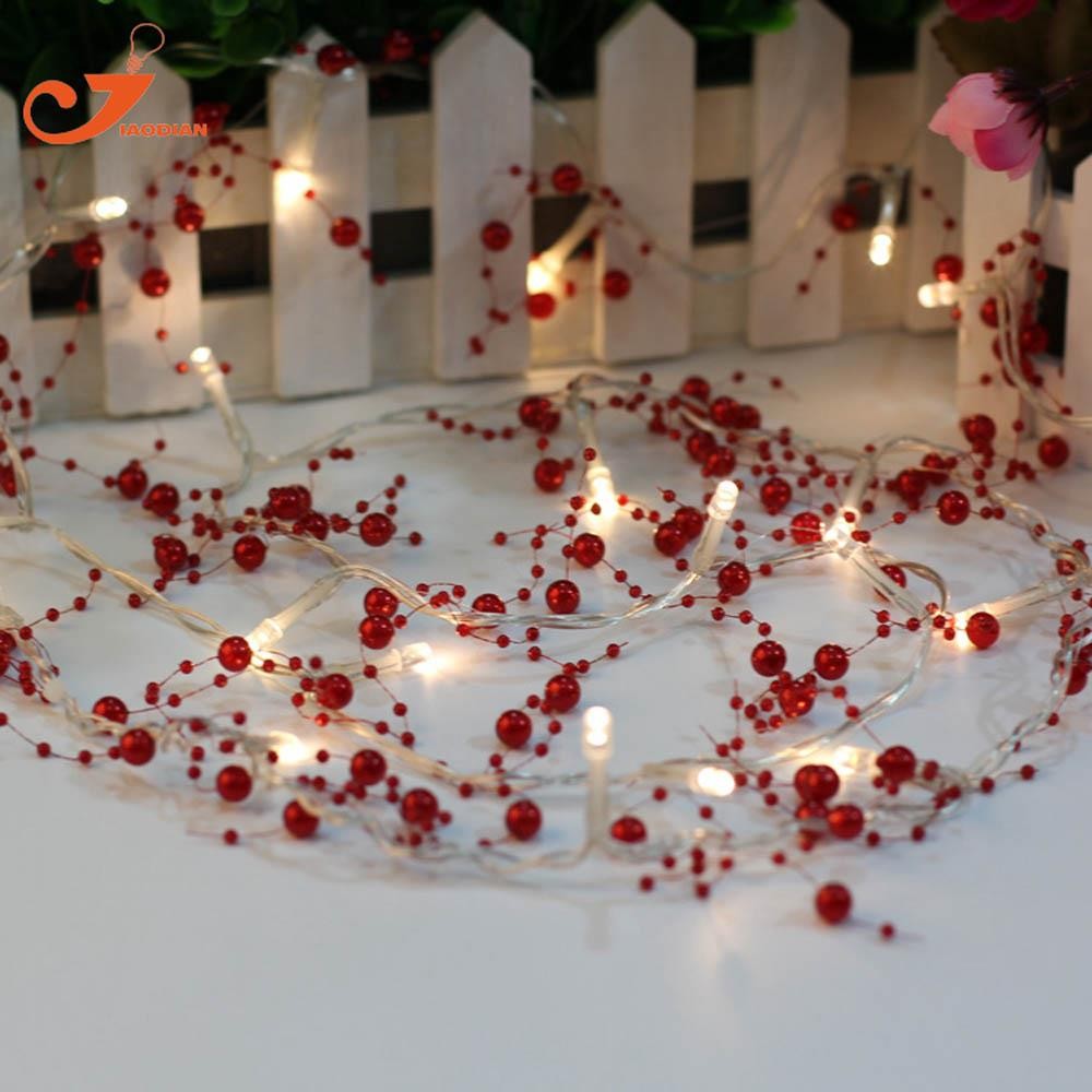 20 LED Red Beads String Light