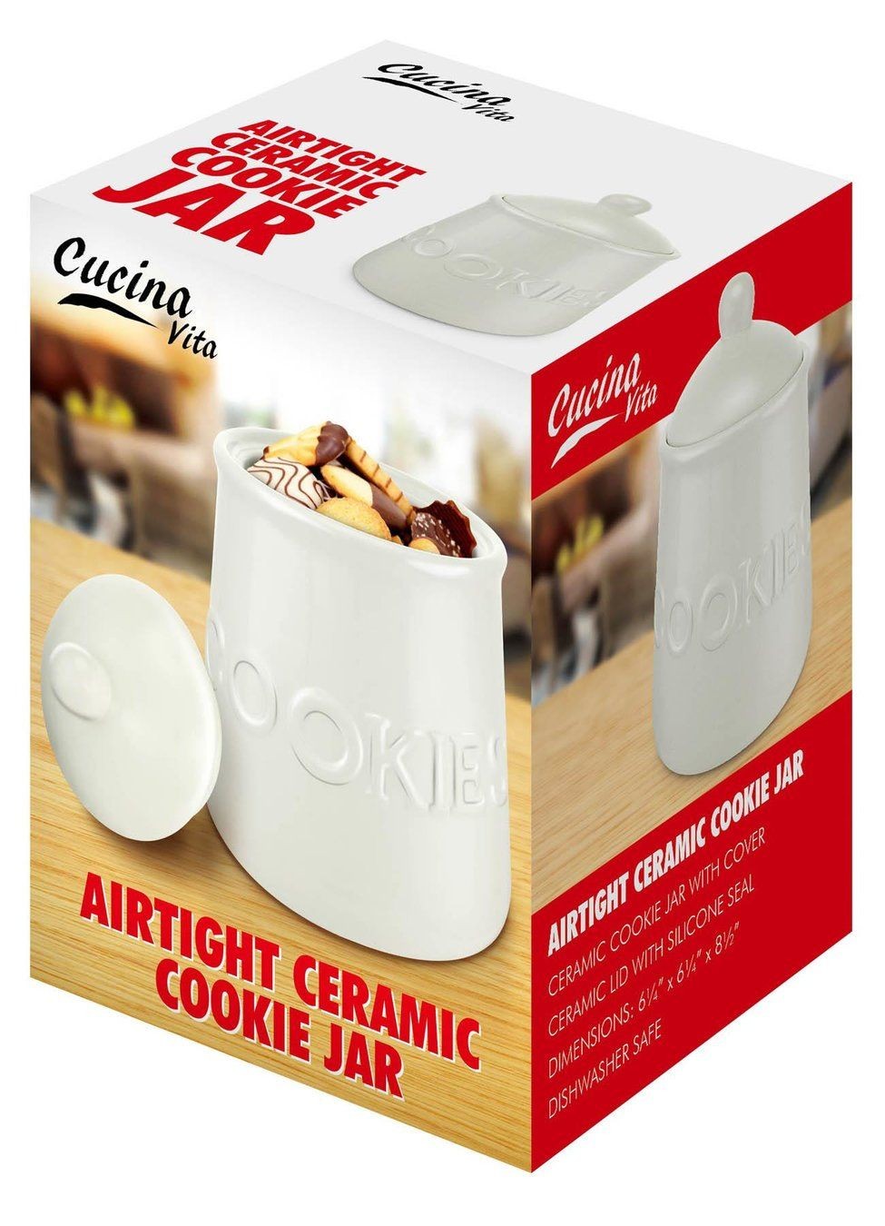 Airtight Ceramic Cookie Jar