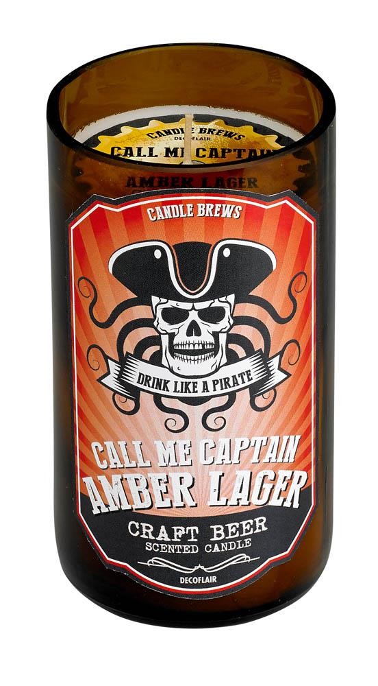 Amber Lager Beer Scented Candle