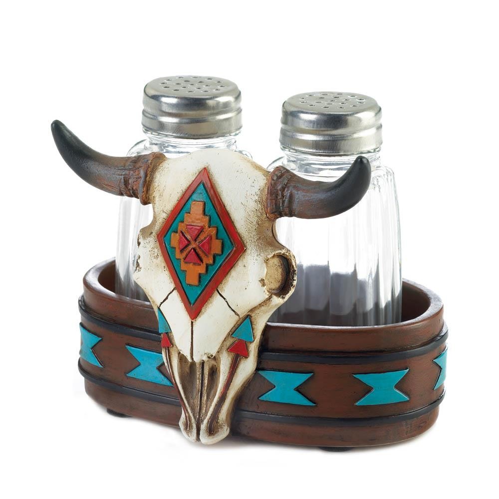 Bison Skull Salt & Pepper Shakers