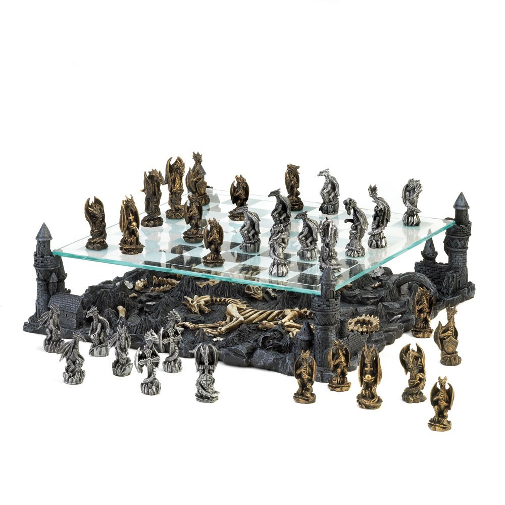 Dragon Kingdom Chess Set