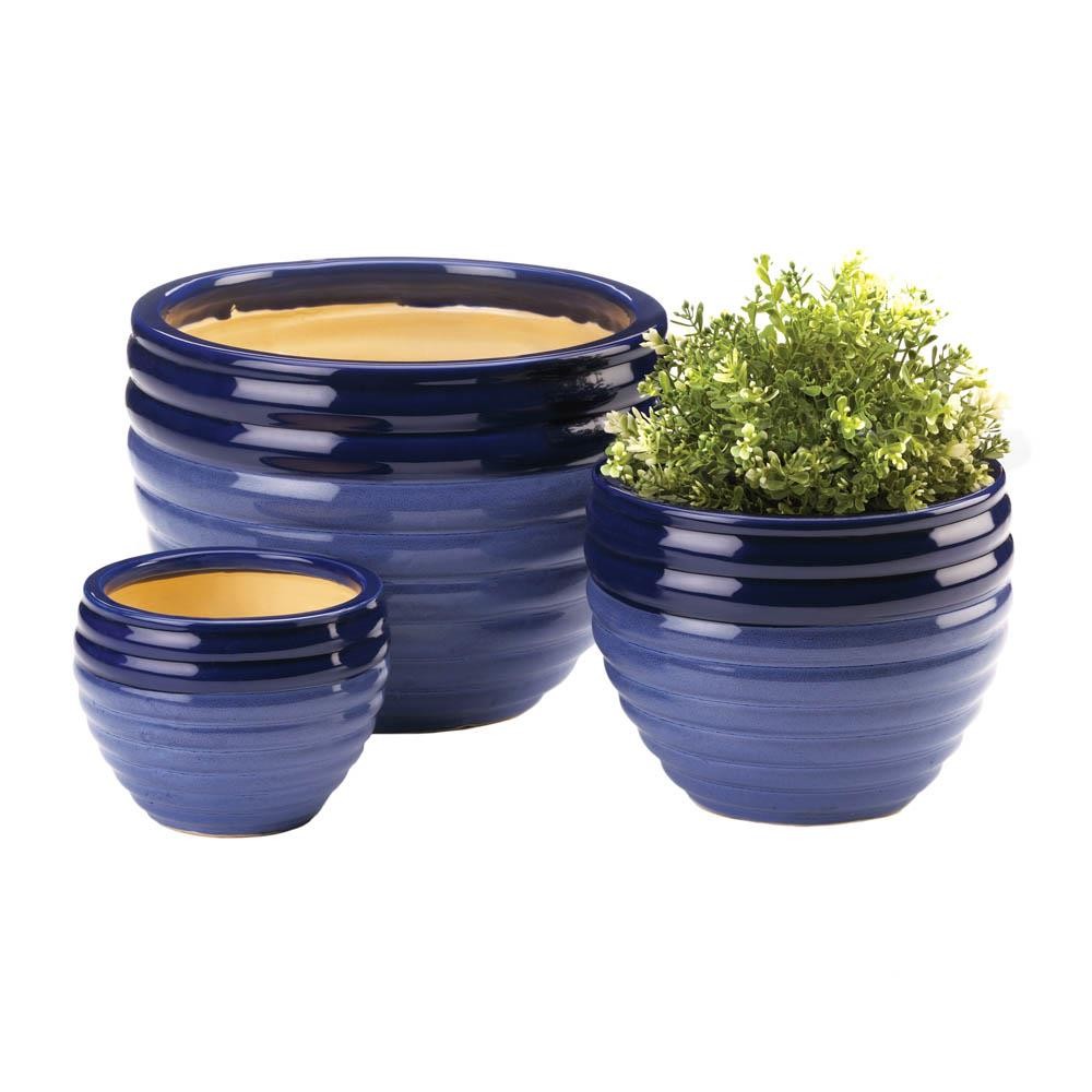 Duo Blue Planters Trio