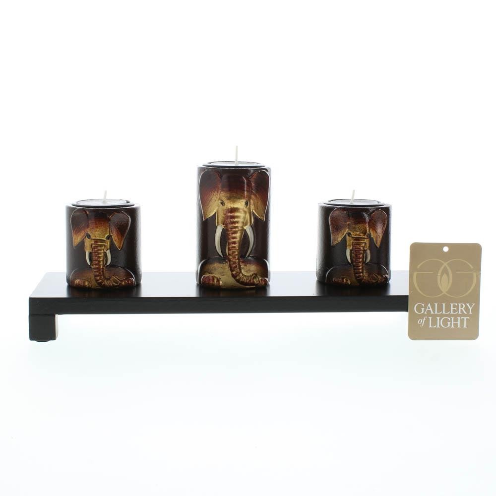 Elephant Trio Candle Holders