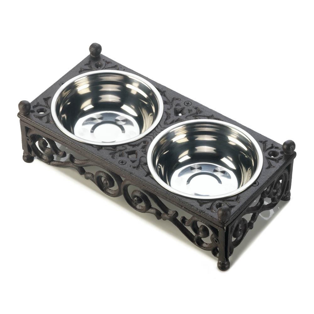 Filigree Cast Iron Pet Bowls