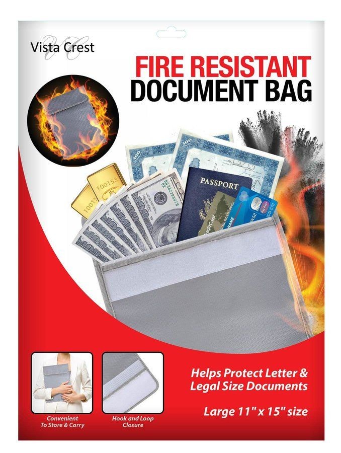 Fire Resistant Document Bag