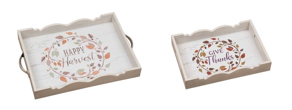 Harvest Serving Trays Set