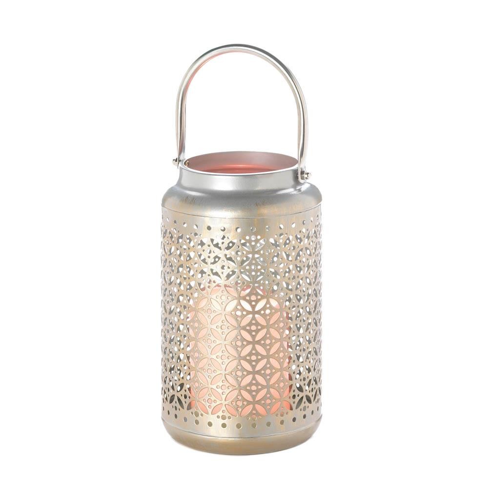 Iron Filigree LED Lantern