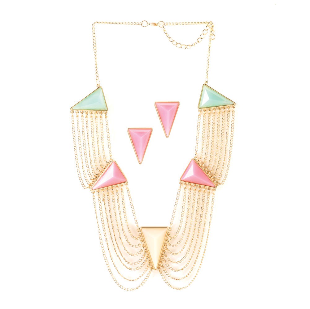 Modern Art Deco Jewelry Set