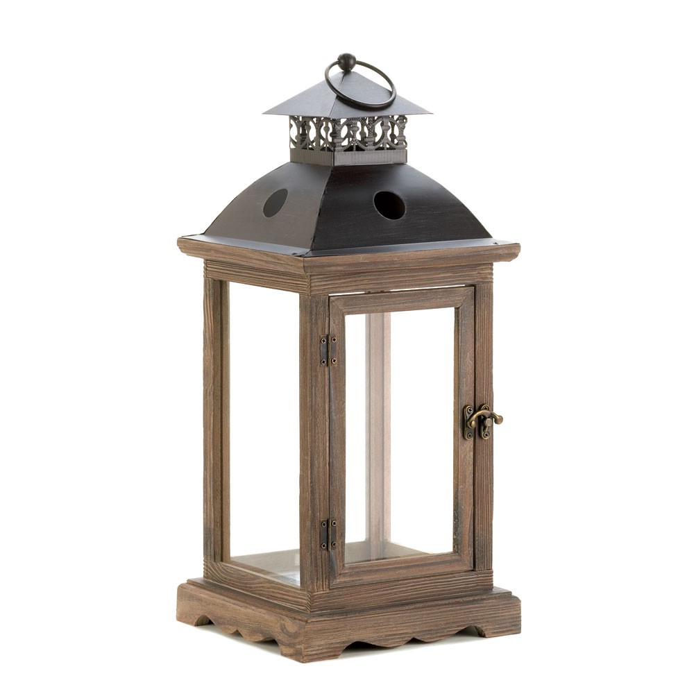 Monticello Wood Lantern (L)