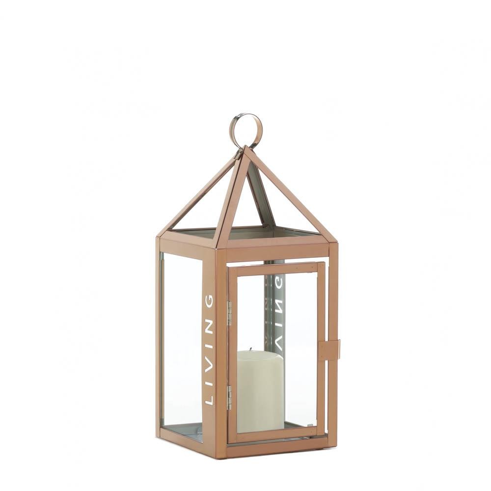 Rose Metal Frame Living Lantern