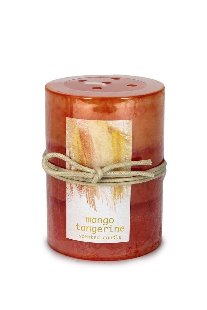 Tangerine Mango Pillar Candle 3X4