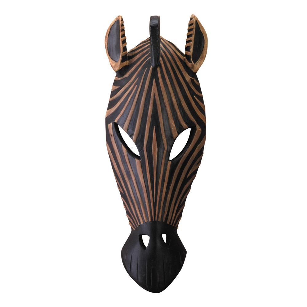 Zebra Mask Wall Plaque