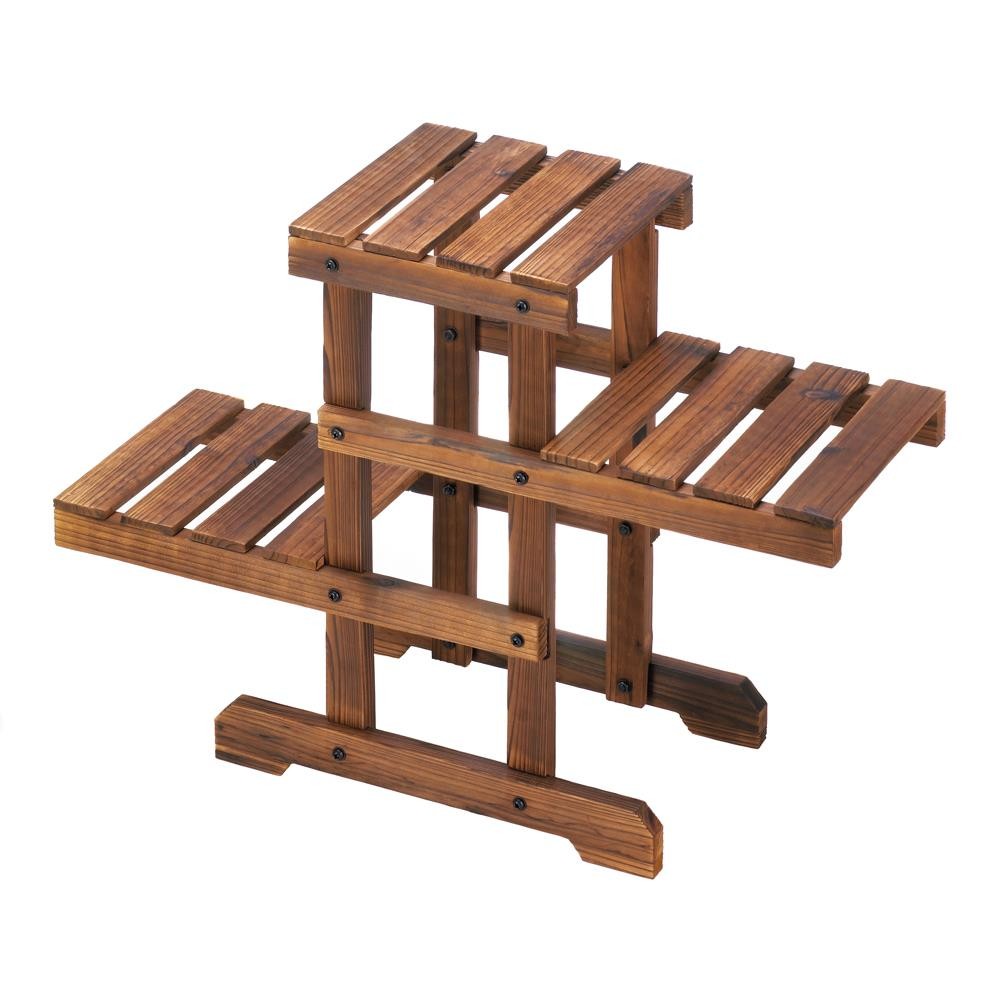 Zigzag Pallet Plant Stand